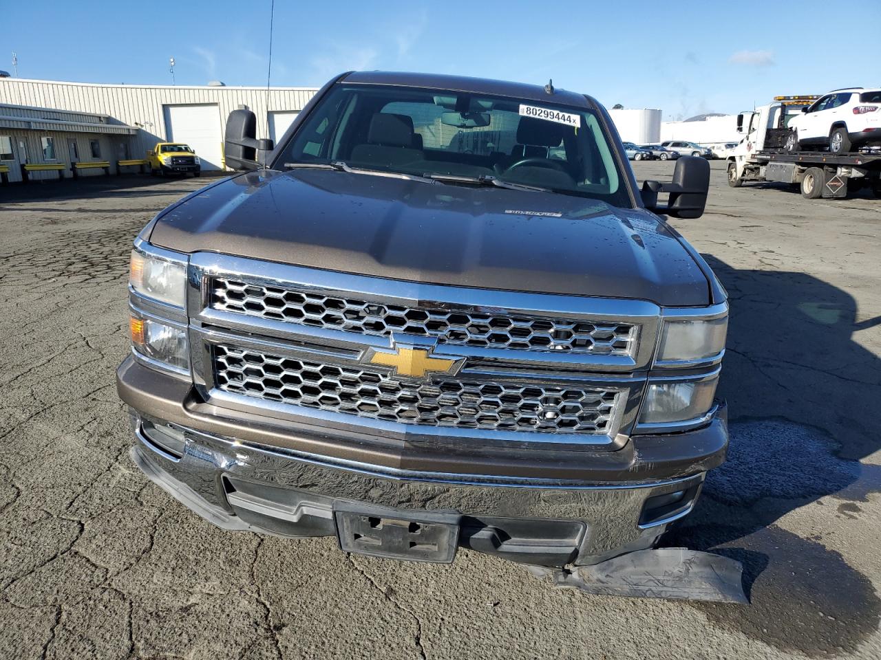 2014 Chevrolet Silverado VIN 1GCRCREC5EZ122393 Copart auction photo, front end / side damage thumbnail 5