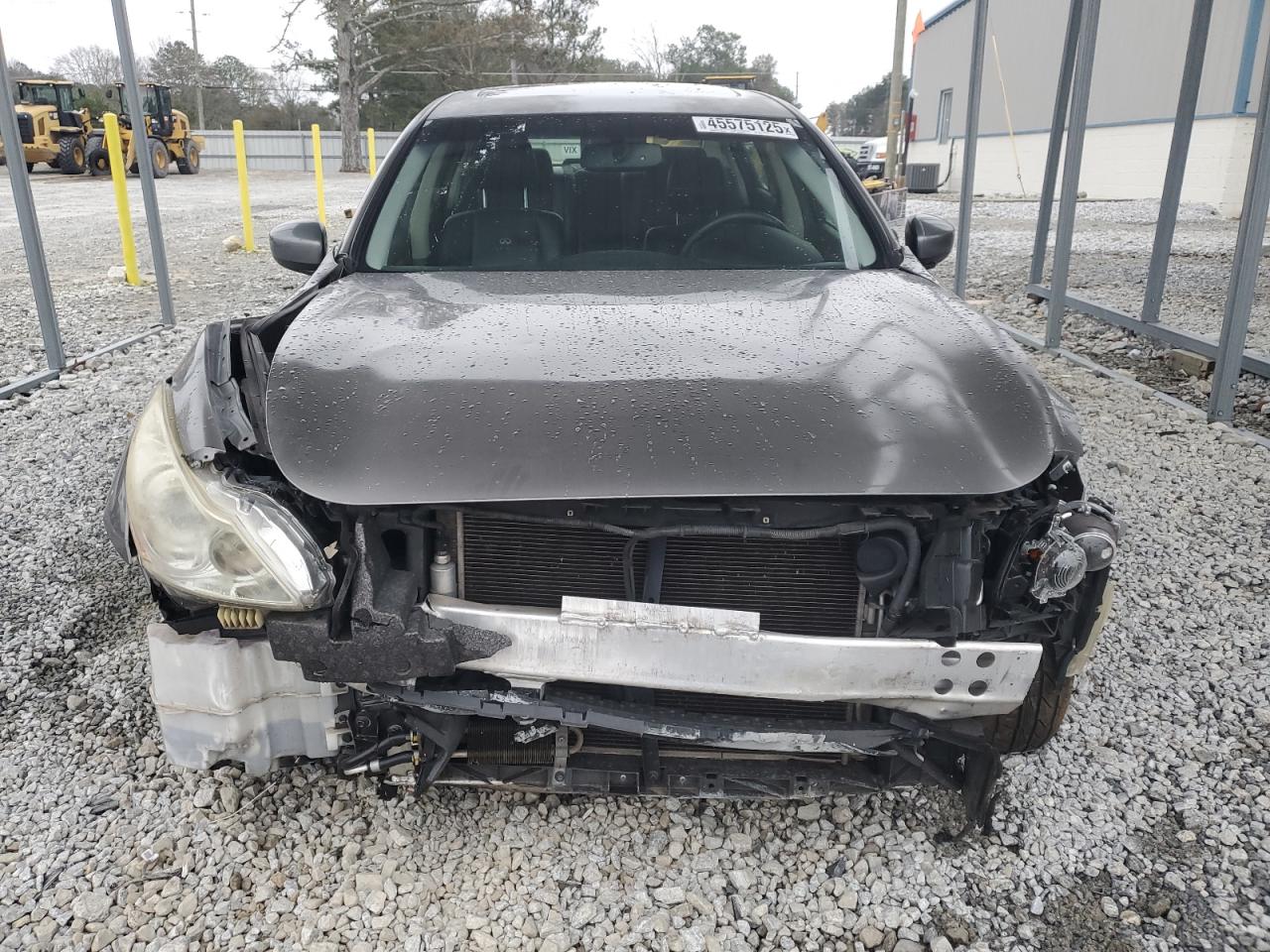 2013 Infiniti G VIN JN1CV6AP3DM724442 Copart auction photo, all over damage thumbnail 5