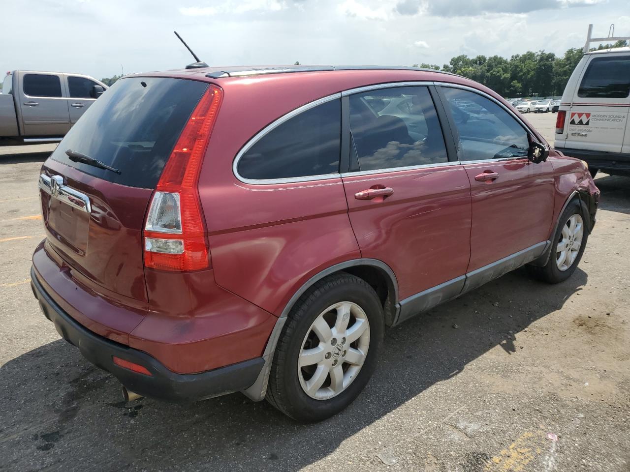 2009 Honda CR-V VIN 5J6RE38779L032641 Copart auction photo, front end damage thumbnail 3