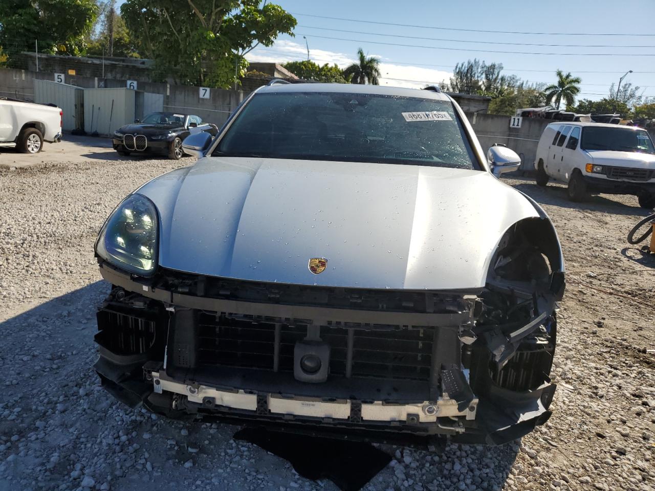 2019 Porsche Cayenne VIN WP1AE2AY0KDA50140 Copart auction photo, front end damage thumbnail 5