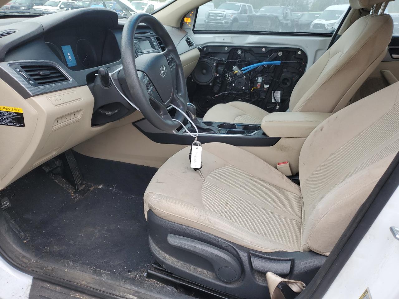 2015 Hyundai Sonata VIN 5NPE24AF3FH095384 Copart auction photo, front end / side damage thumbnail 7