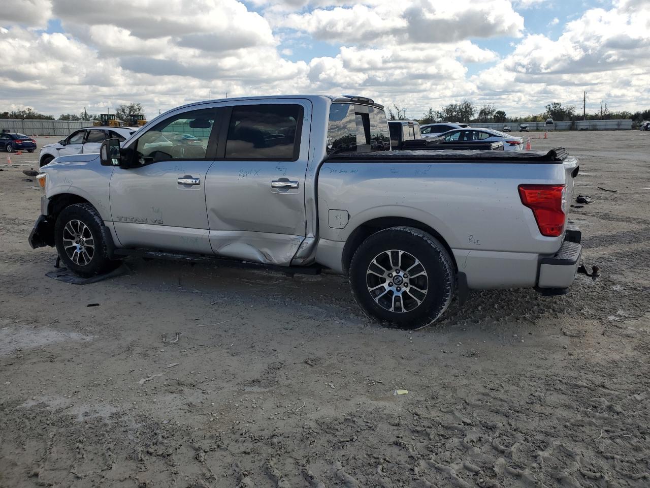2020 Nissan Titan VIN 1N6AA1EF6LN504075 Copart auction photo, front end / all over damage thumbnail 2