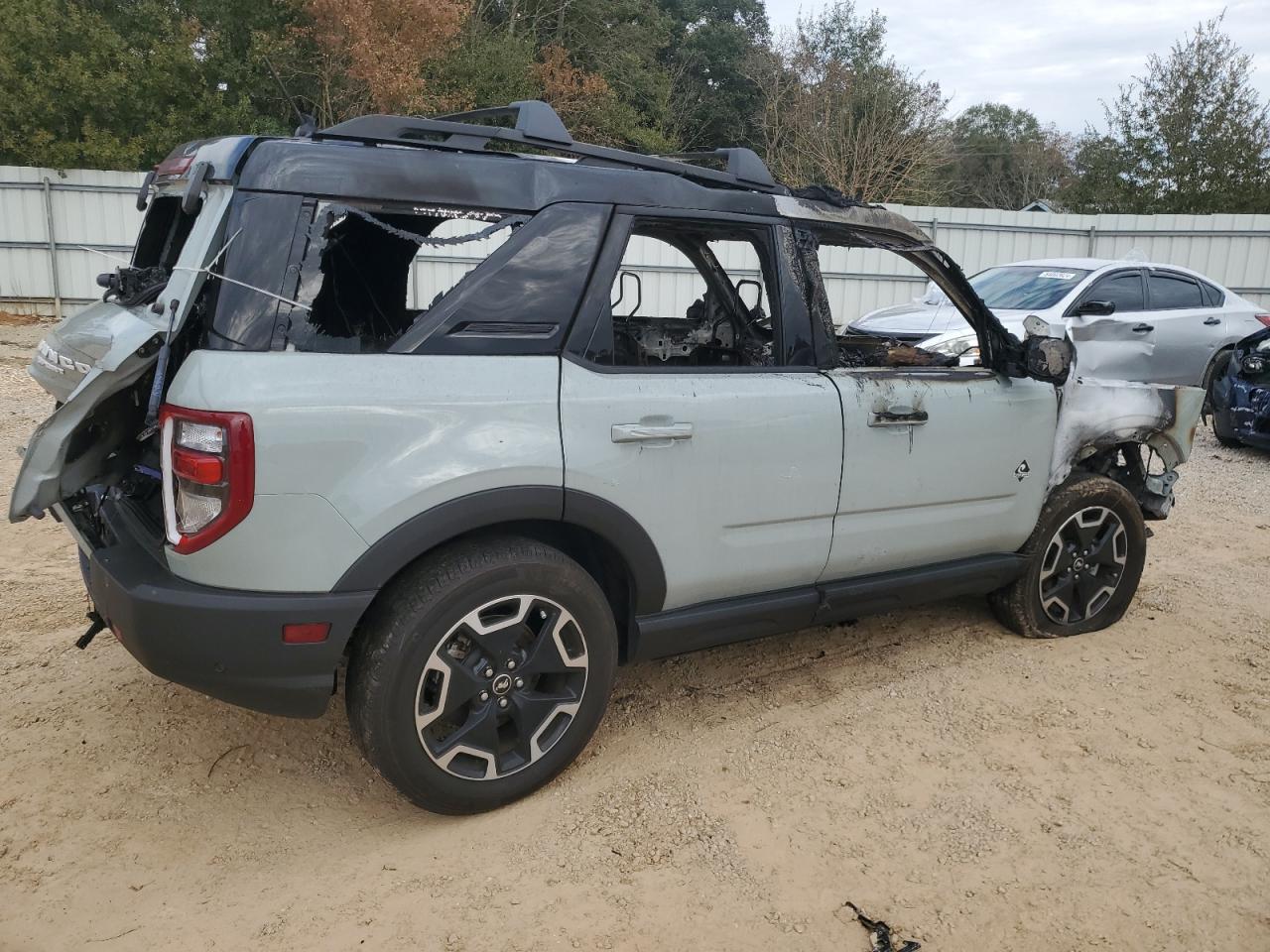 2023 Ford Bronco VIN 3FMCR9C60PRD71480 Copart auction photo, burn damage thumbnail 3