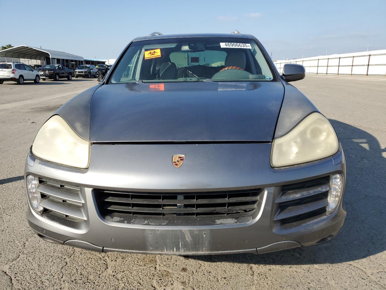 2008 Porsche Cayenne VIN WP1AB29P08LA31350 Copart auction photo, front end / side damage thumbnail 5
