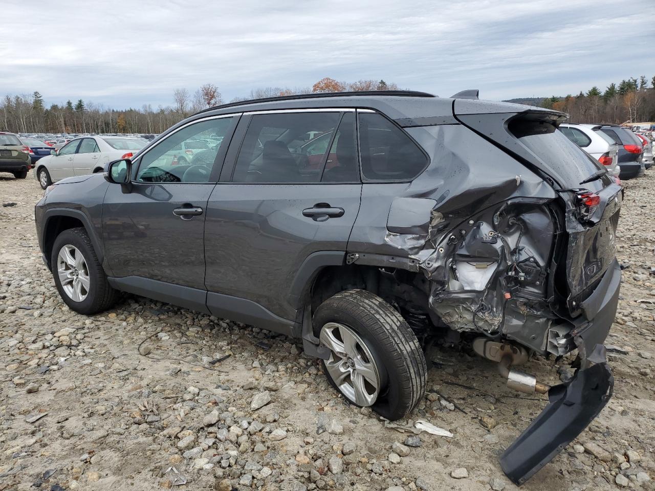 2020 Toyota RAV 4 VIN 2T3W1RFV7LC060888 Copart auction photo, rear end / side damage thumbnail 2