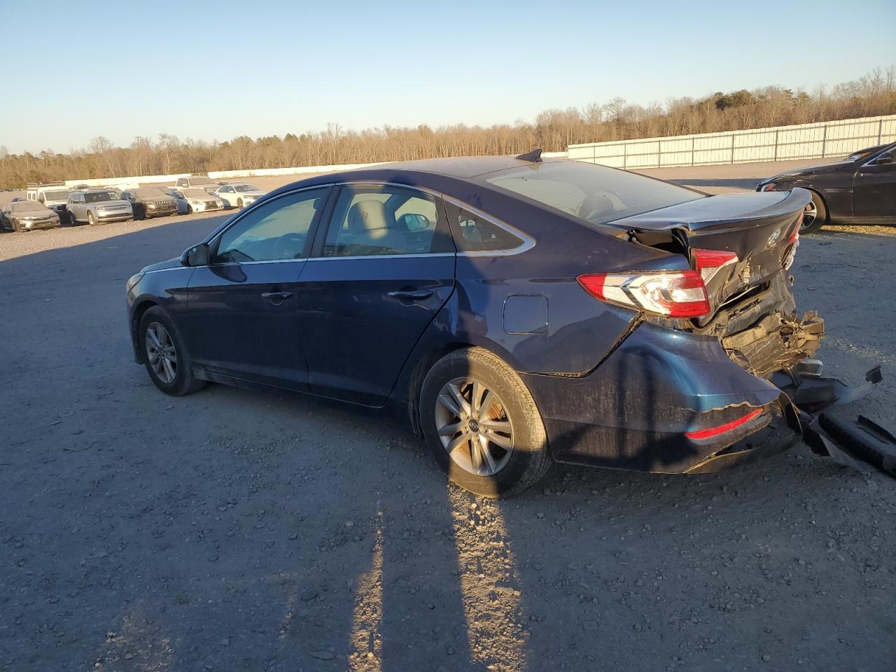 2015 Hyundai Sonata VIN 5NPE24AF5FH019391 Copart auction photo, rear end / front end damage thumbnail 2