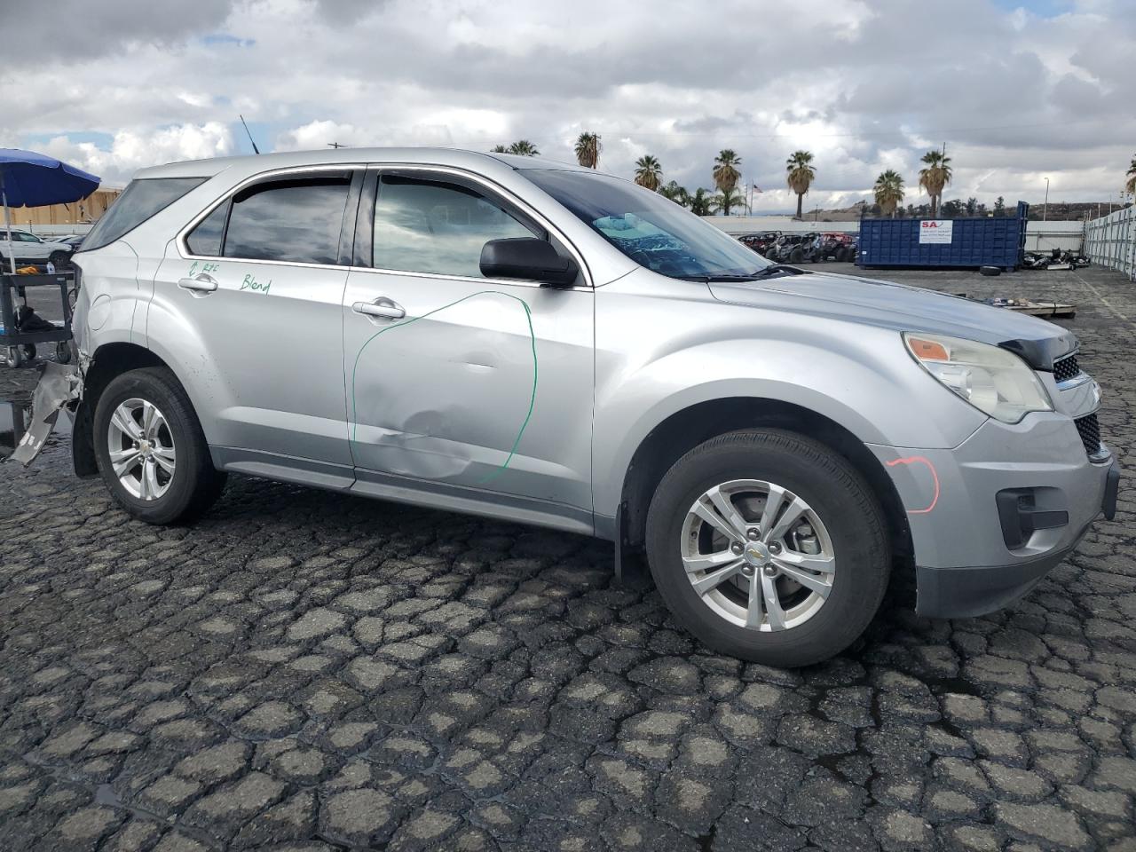 2011 Chevrolet Equinox VIN 2GNALBEC0B1259659 Copart auction photo, rear end / side damage thumbnail 4