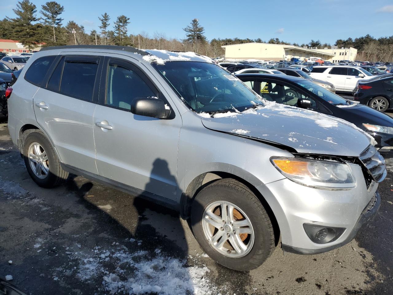 2012 Hyundai Santa Fe VIN 5XYZG4AG8CG096190 Copart auction photo, front end / rear end damage thumbnail 4