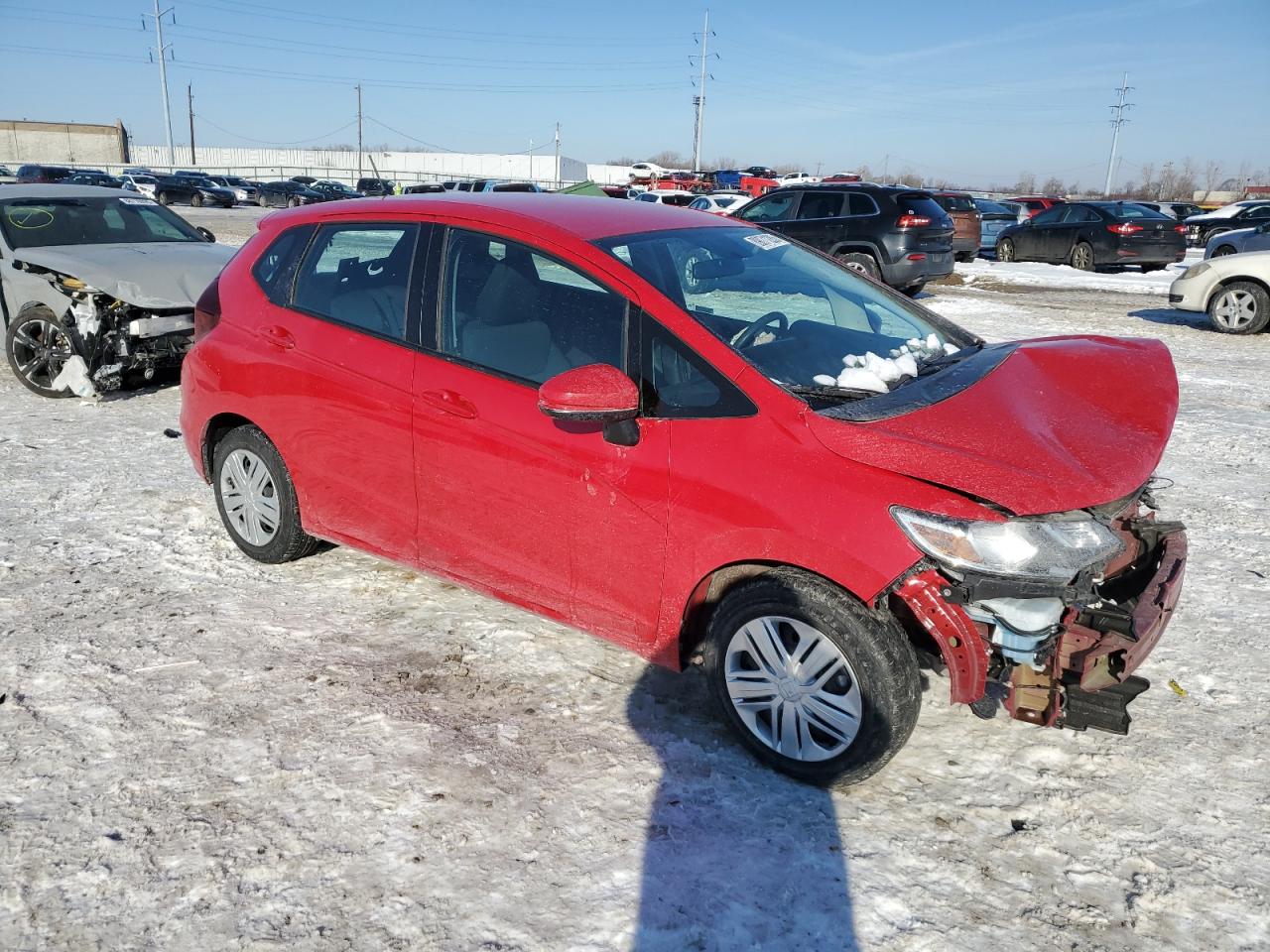 2020 Honda Fit VIN 3HGGK5H42LM722909 Copart auction photo, front end damage thumbnail 4