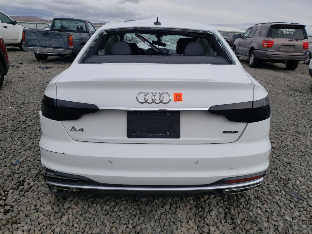 2023 Audi A4 VIN WAUEAAF4XPA020079 Copart auction photo, all over damage thumbnail 6