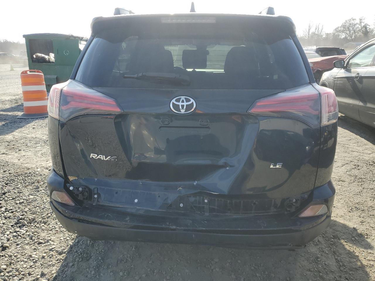 2018 Toyota RAV 4 VIN JTMZFREV1JJ744894 Copart auction photo, rear end damage thumbnail 6