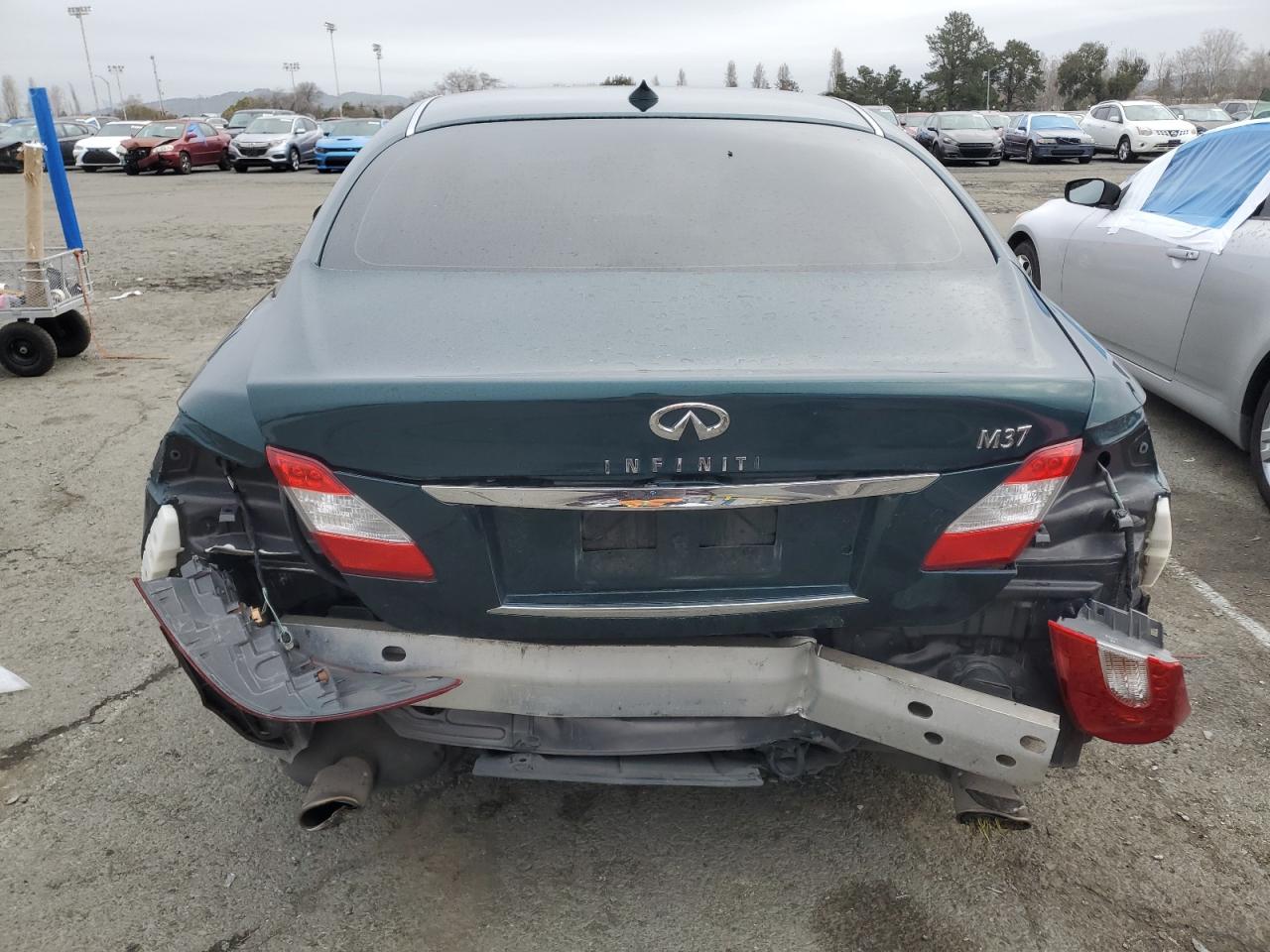2012 Infiniti M VIN JN1BY1AP1CM335156 Copart auction photo, front end / rear end damage thumbnail 6
