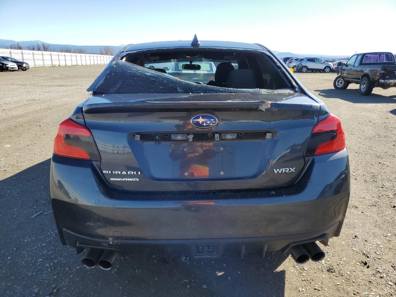 2018 Subaru WRX VIN JF1VA1A62J9801348 Copart auction photo, rear end / side damage thumbnail 6