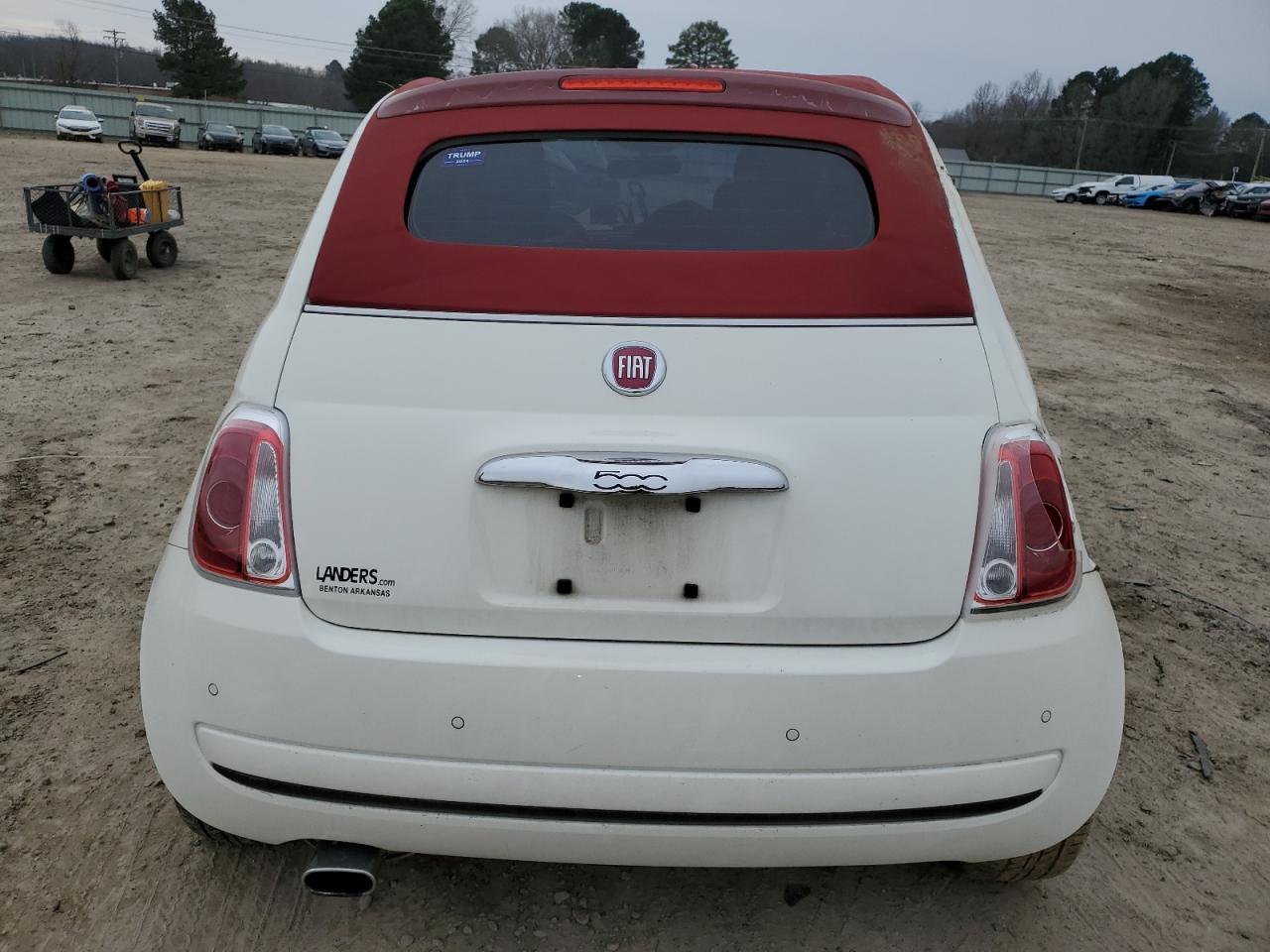 2013 Fiat 500 VIN 3C3CFFDR9DT739145 Copart auction photo, all over damage thumbnail 6