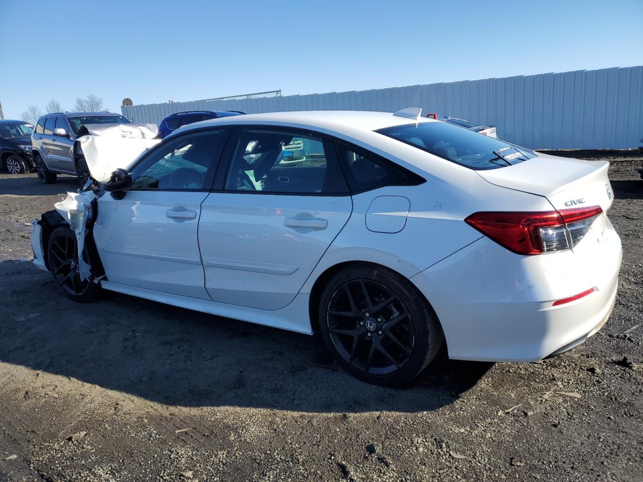 2022 Honda Civic VIN 2HGFE2F5XNH595079 Copart auction photo, front end / side damage thumbnail 2