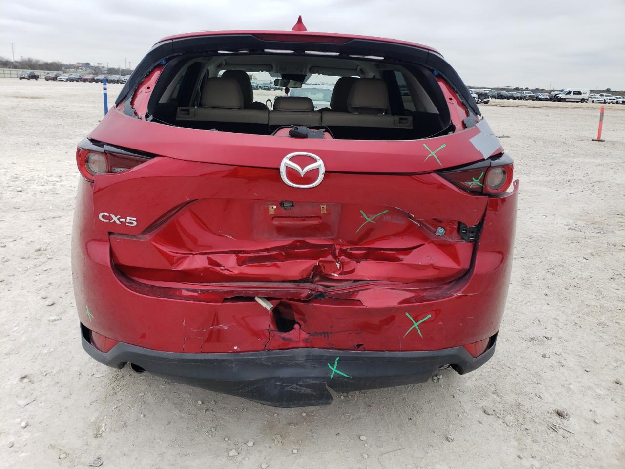 2020 Mazda CX-5 VIN JM3KFACM1L0867043 Copart auction photo, rear end damage thumbnail 6