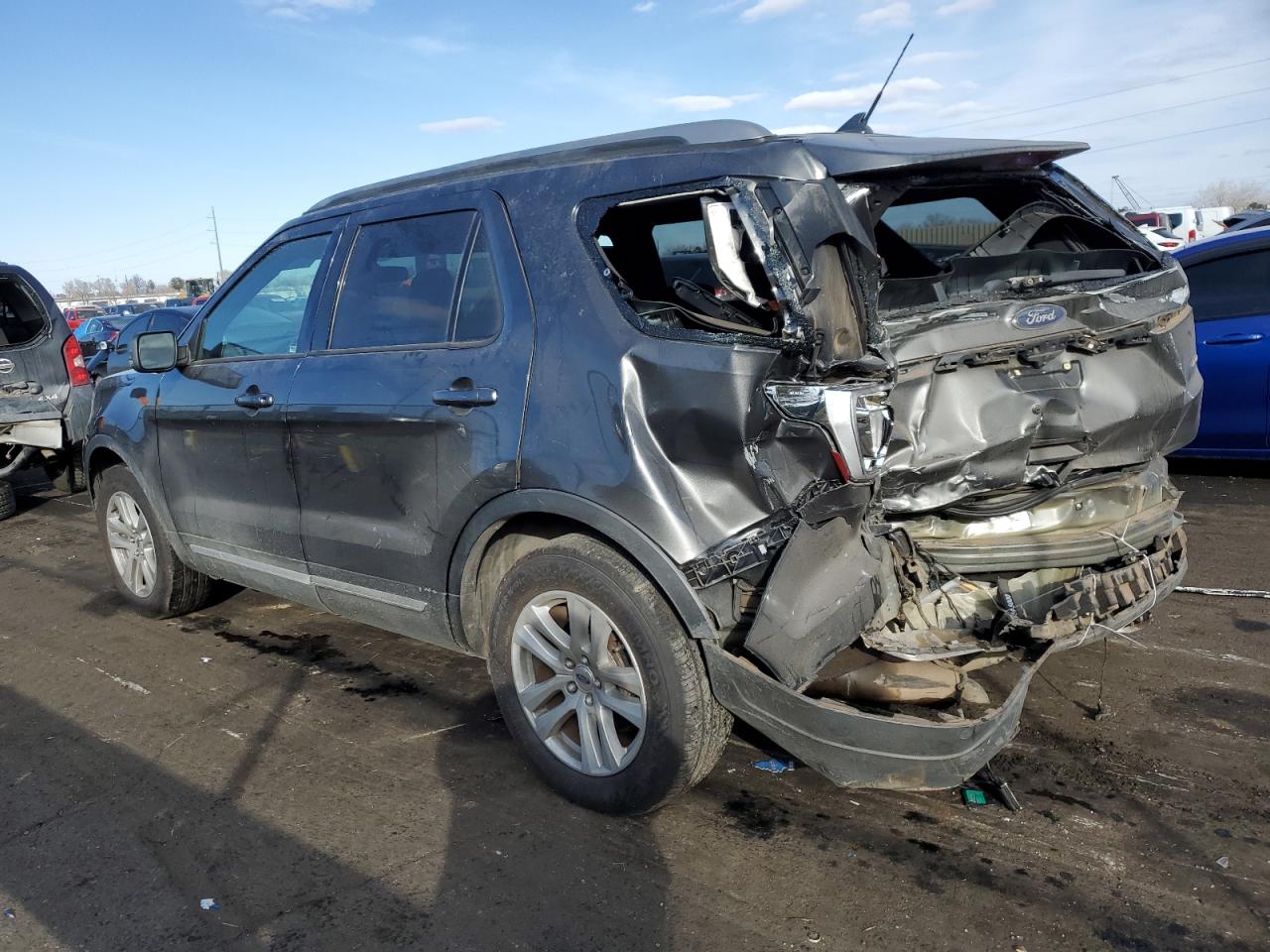 2019 Ford Explorer VIN 1FM5K8D87KGB25856 Copart auction photo, rear end damage thumbnail 2