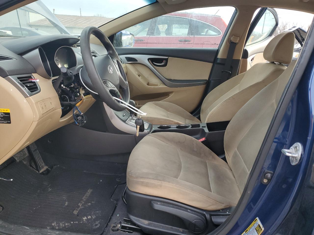 2013 Hyundai Elantra VIN KMHDH4AE1DU749850 Copart auction photo, vandalism / mechanical damage thumbnail 7