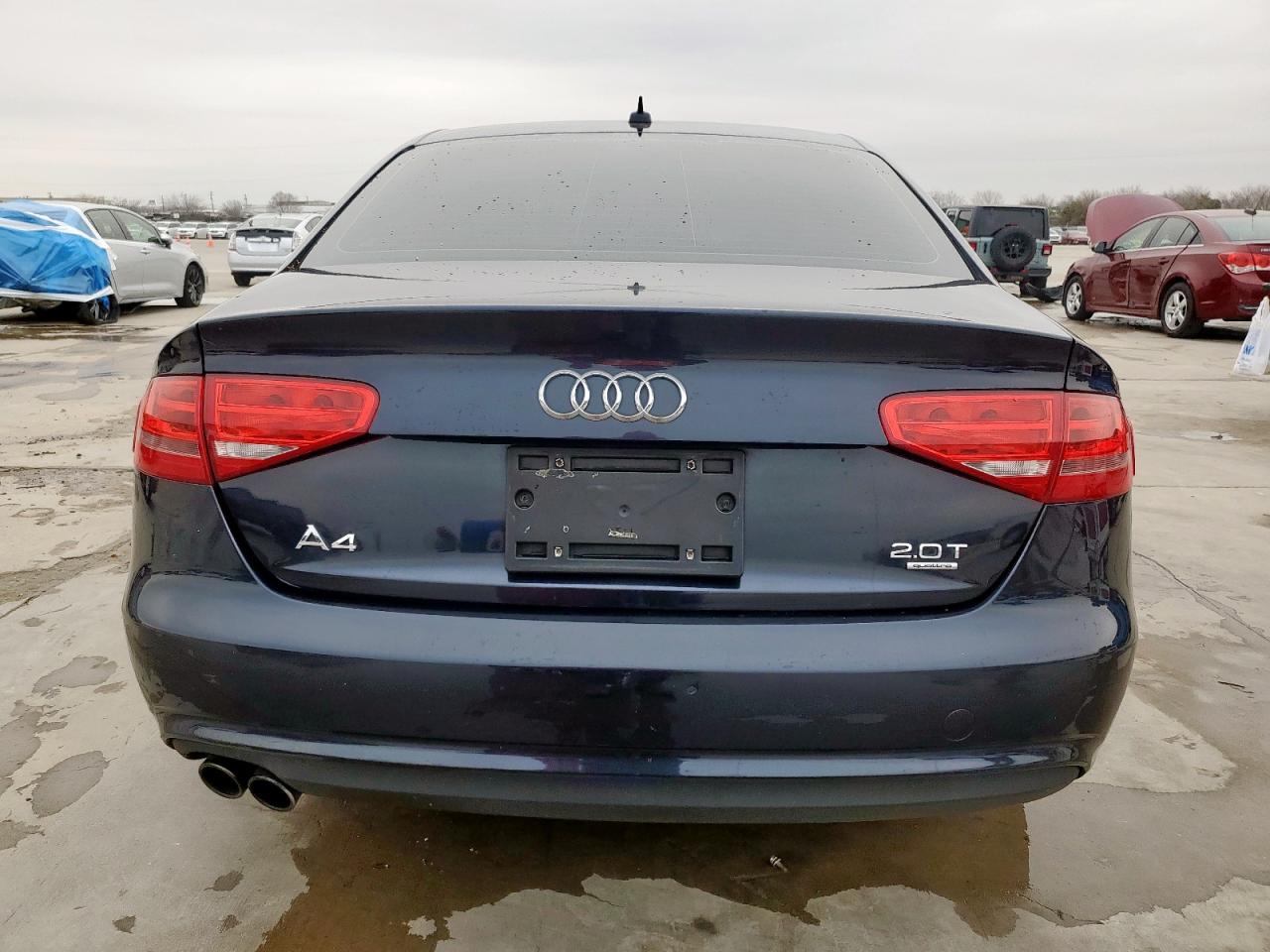 2014 Audi A4 VIN WAUBFAFL0EN001994 Copart auction photo, top/roof damage thumbnail 6