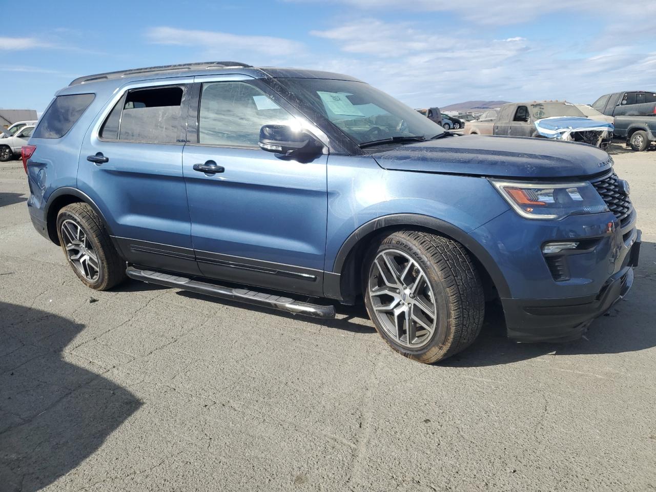 2018 Ford Explorer VIN 1FM5K8GT2JGC14765 Copart auction photo, all over damage thumbnail 4