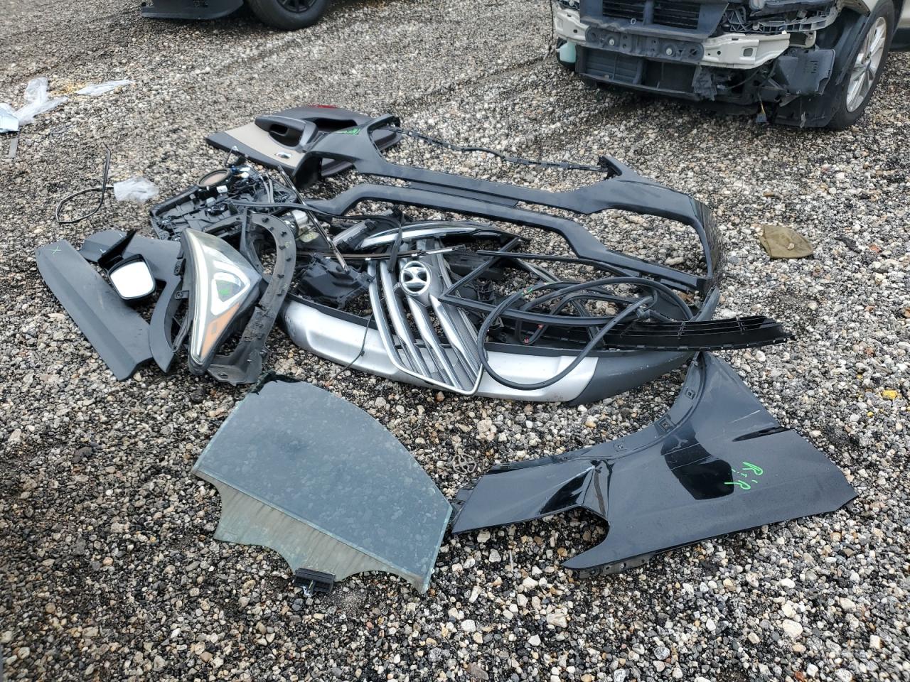 2017 Hyundai Santa Fe VIN 5XYZU3LB3HG415622 Copart auction photo, front end / side damage thumbnail 12