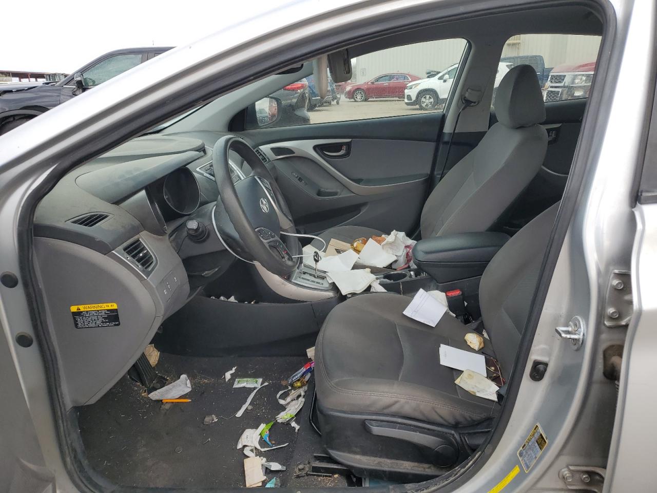 2013 Hyundai Elantra VIN 5NPDH4AE6DH161344 Copart auction photo, rear end / front end damage thumbnail 7