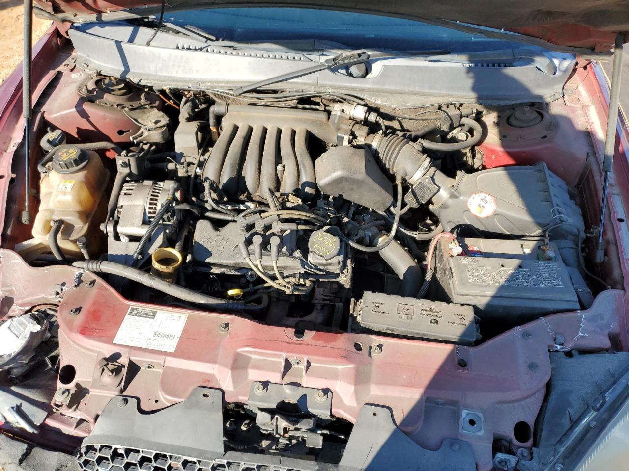 2002 Ford Taurus VIN 1FAFP55U92G146766 Copart auction photo, front end / side damage thumbnail 11