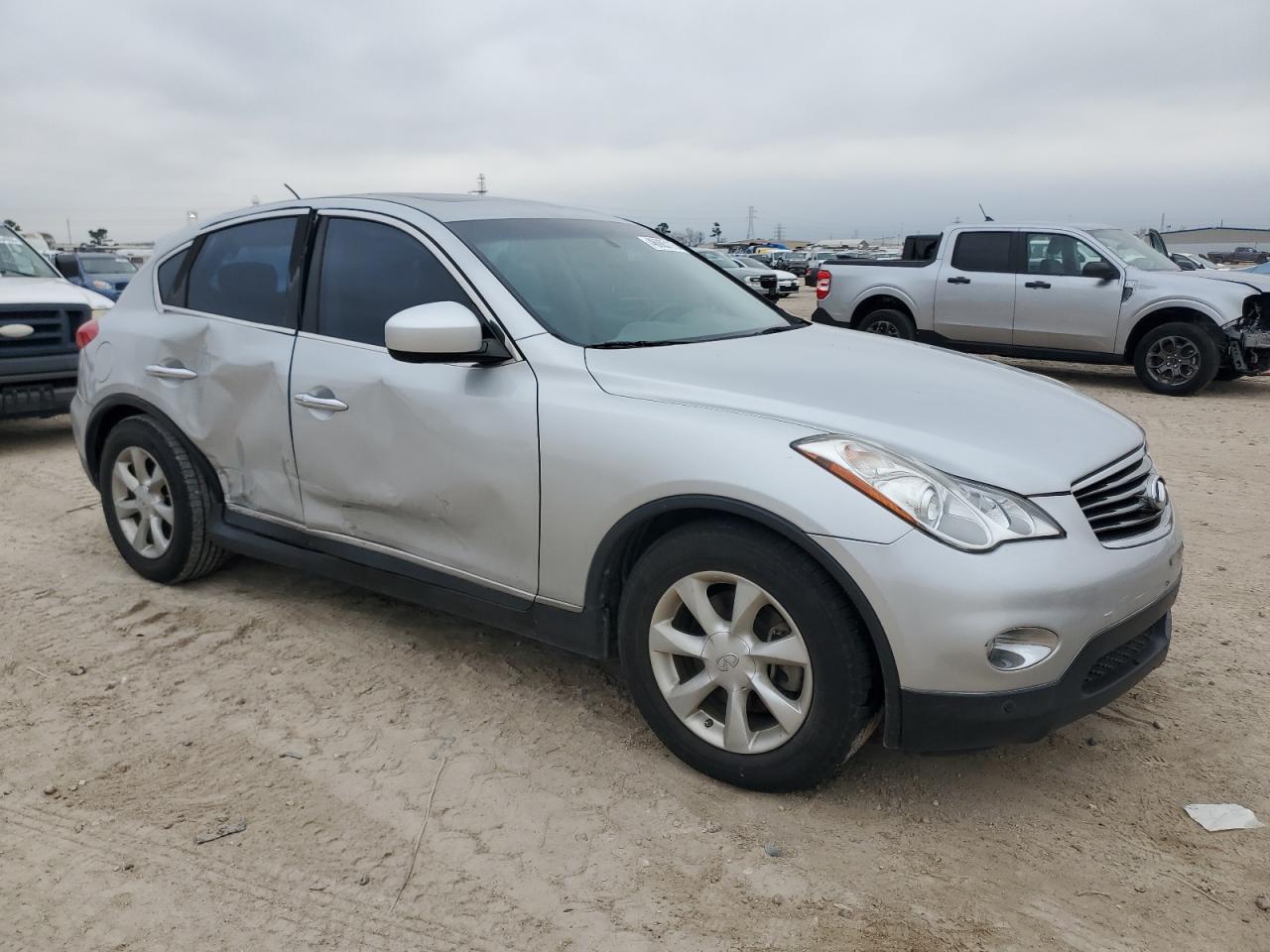 2010 Infiniti EX VIN JN1AJ0HP3AM701468 Copart auction photo, side / minor dent/scratches damage thumbnail 4