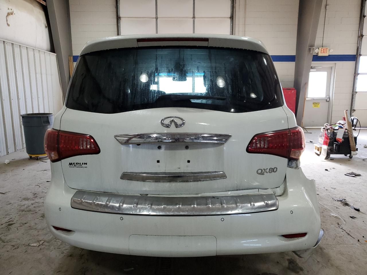 2017 Infiniti QX80 VIN JN8AZ2NE3H9154451 Copart auction photo, front end damage thumbnail 6