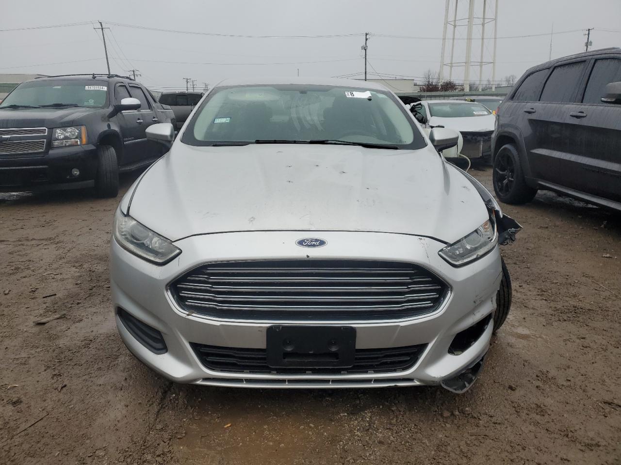 2016 Ford Fusion VIN 3FA6P0G76GR163793 Copart auction photo, side / front end damage thumbnail 5
