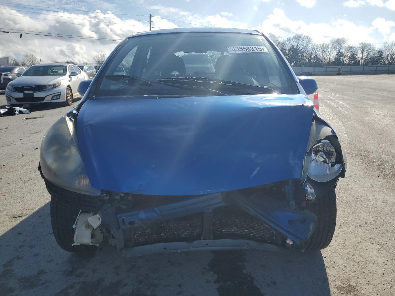 2007 Honda Fit VIN JHMGD386X7S055663 Copart auction photo, front end damage thumbnail 5