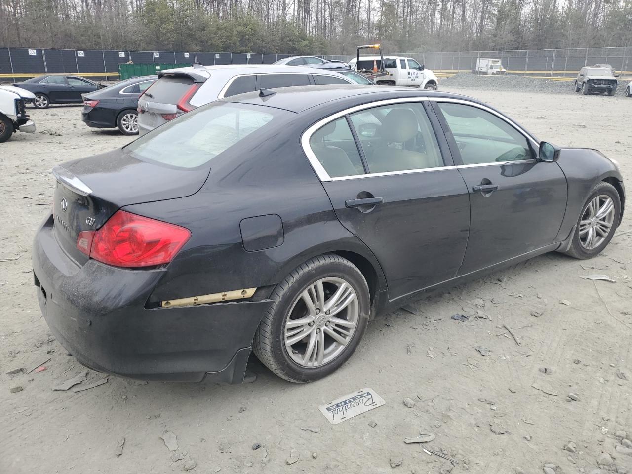 2011 Infiniti G VIN JN1CB6AT7BN303367 Copart auction photo, rear end damage thumbnail 3