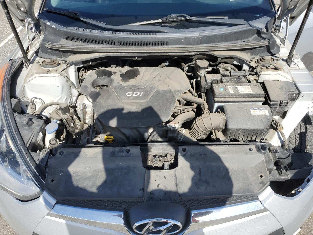 2016 Hyundai Veloster VIN KMHTC6AD3GU297806 Copart auction photo, side / front end damage thumbnail 11