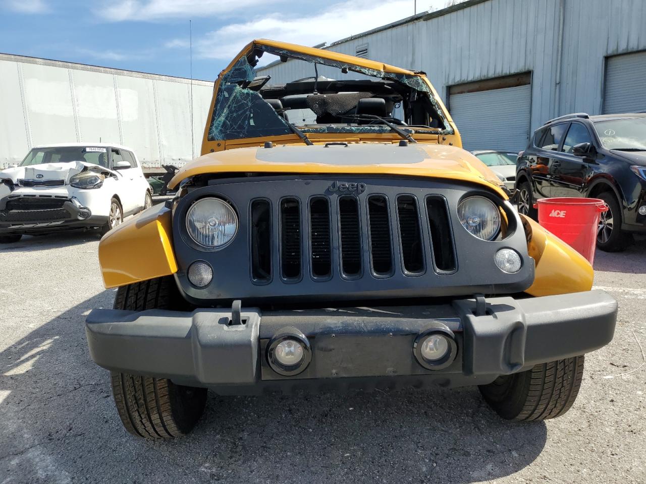 2014 Jeep Wrangler VIN 1C4HJWEG5EL327511 Copart auction photo, rollover damage thumbnail 5
