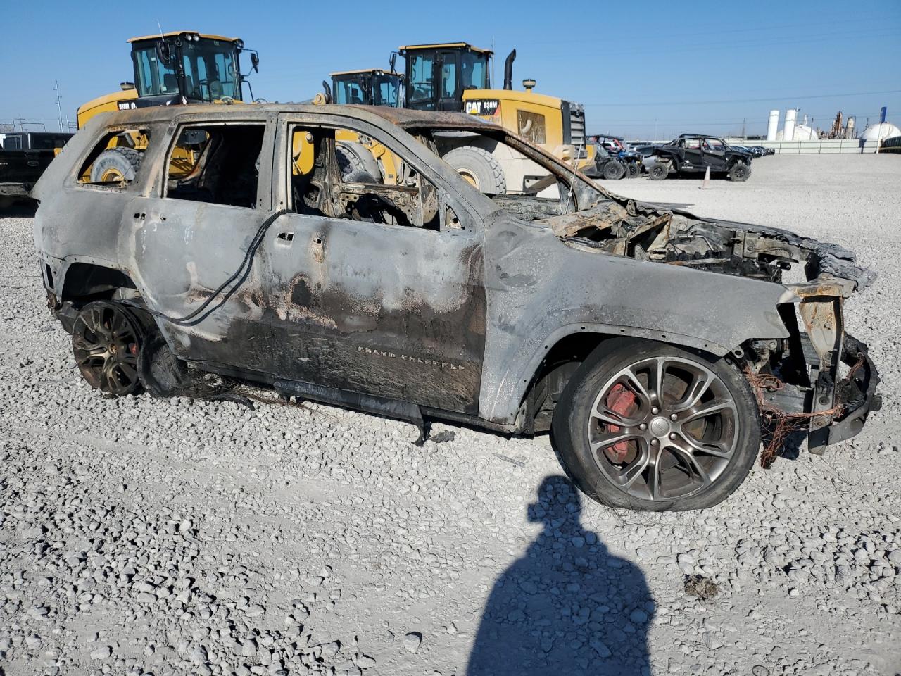 2012 Jeep Grand Cherokee VIN 1C4RJFDJ3CC120954 Copart auction photo, burn - engine / burn - interior damage thumbnail 4