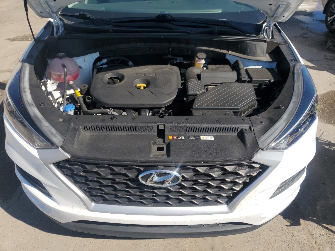 2021 Hyundai Tucson VIN KM8J33A42MU386686 Copart auction photo, rear end damage thumbnail 12