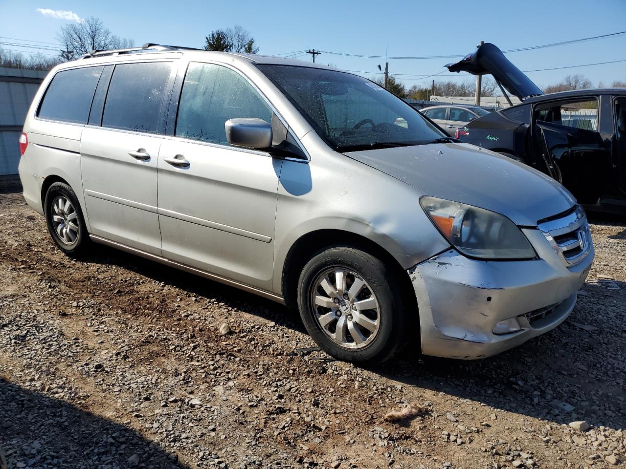 2005 Honda Odyssey VIN 5FNRL38895B106689 Copart auction photo, front end / minor dent/scratches damage thumbnail 4