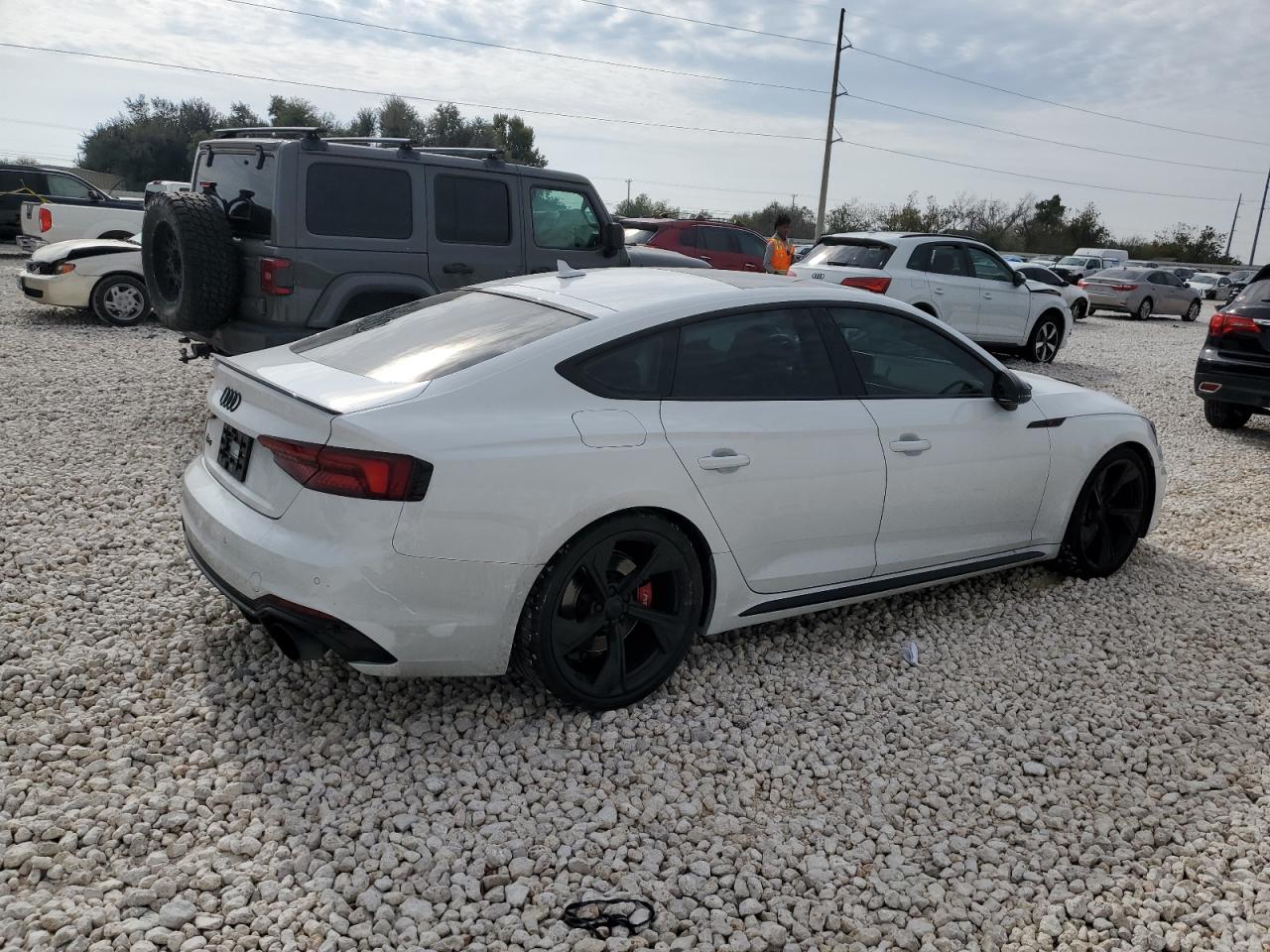2019 Audi RS5 VIN WUABWCF53KA907854 Copart auction photo, side / front end damage thumbnail 3