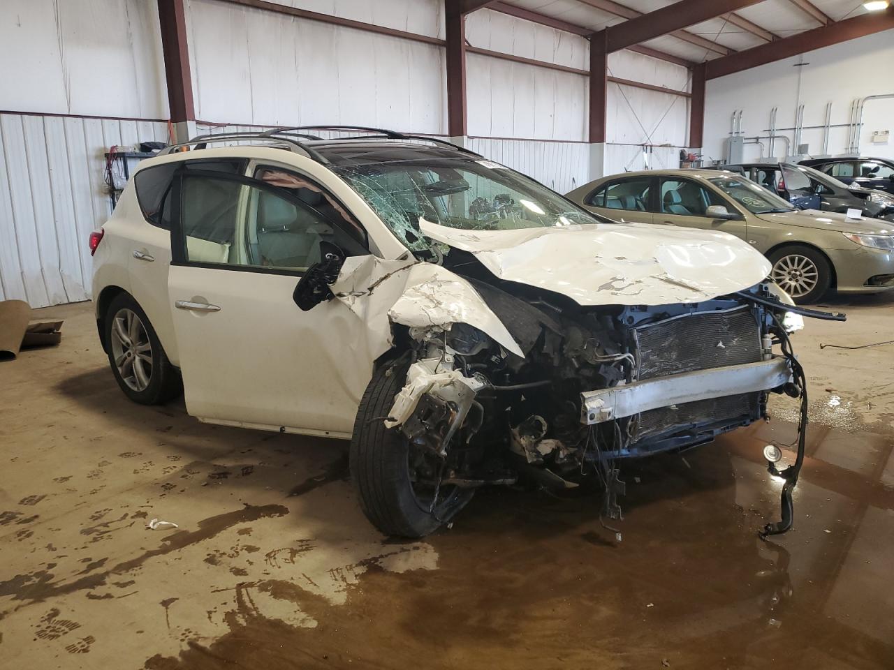 2012 Nissan Murano VIN JN8AZ1MW0CW230397 Copart auction photo, front end / top/roof damage thumbnail 4