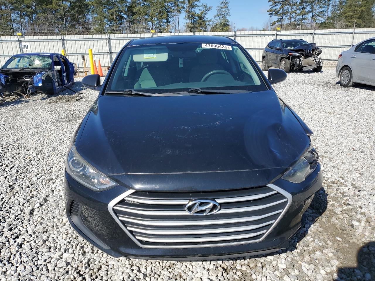 2017 Hyundai Elantra VIN KMHD74LF0HU341399 Copart auction photo, front end / minor dent/scratches damage thumbnail 5