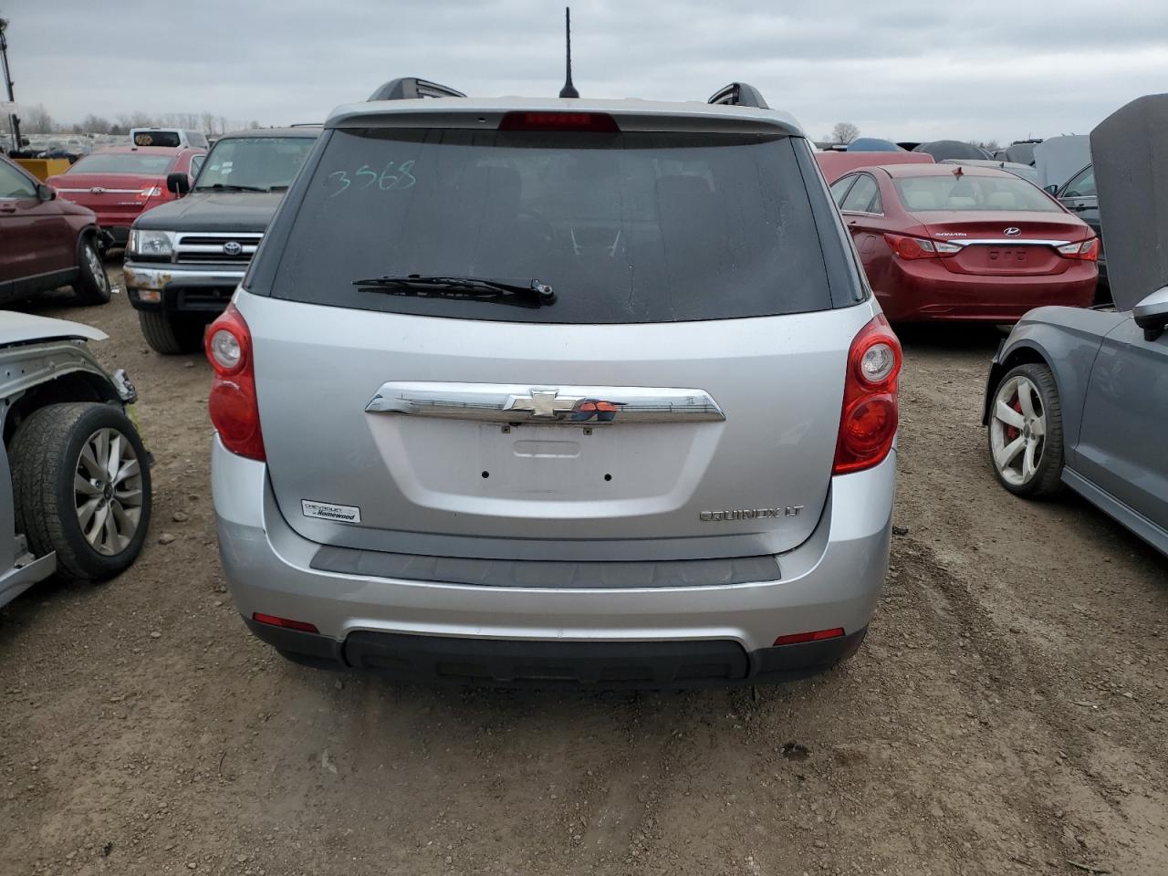 2013 Chevrolet Equinox VIN 2GNALDEK1D1124647 Copart auction photo, front end / side damage thumbnail 6