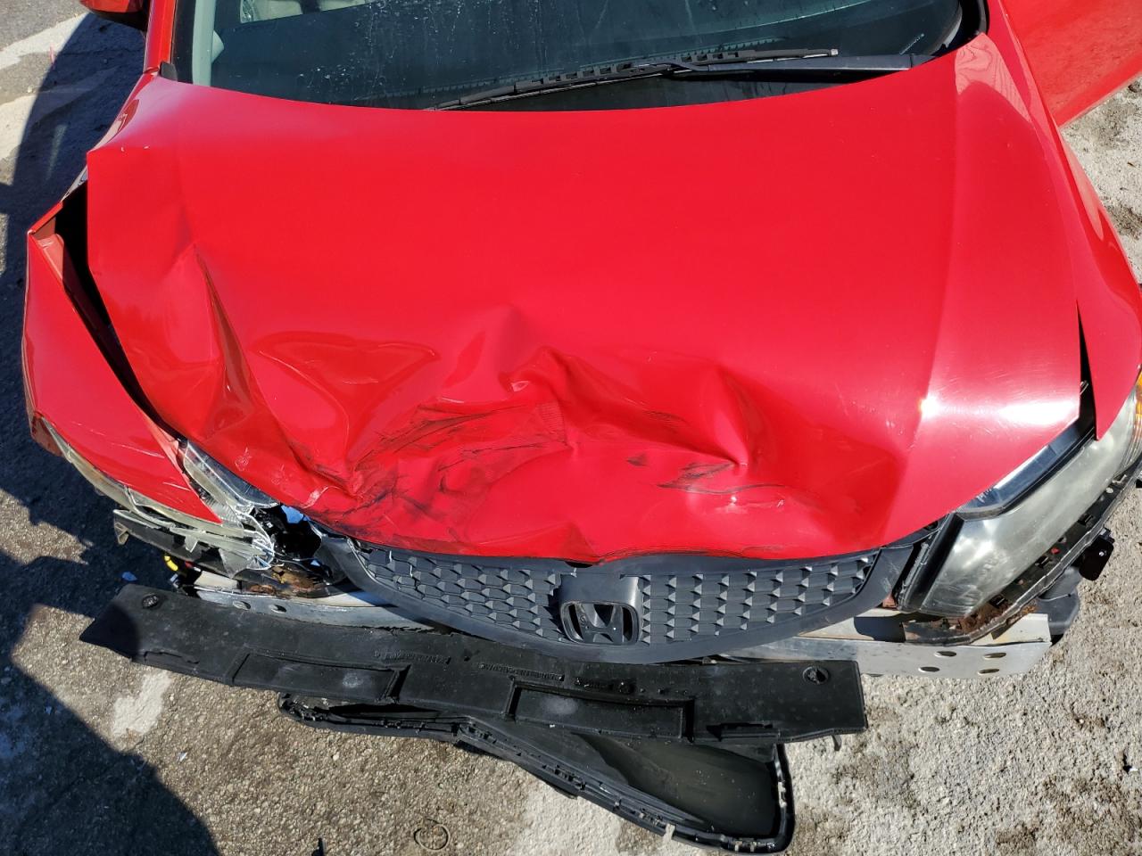 2012 Honda Civic VIN 2HGFG3B83CH517529 Copart auction photo, front end damage thumbnail 11