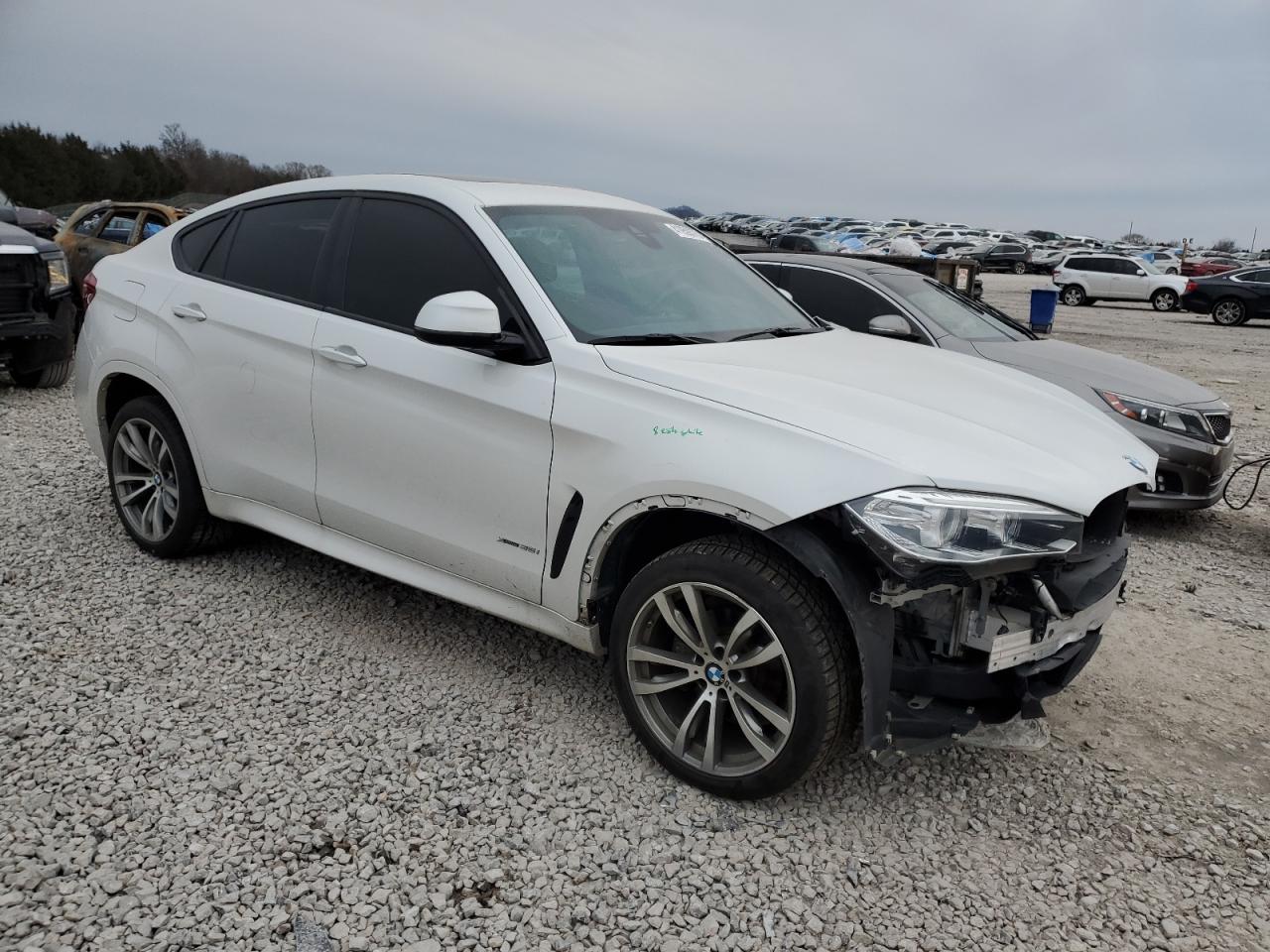 2015 BMW X6 VIN 5UXKU2C50F0N75965 Copart auction photo, front end damage thumbnail 4