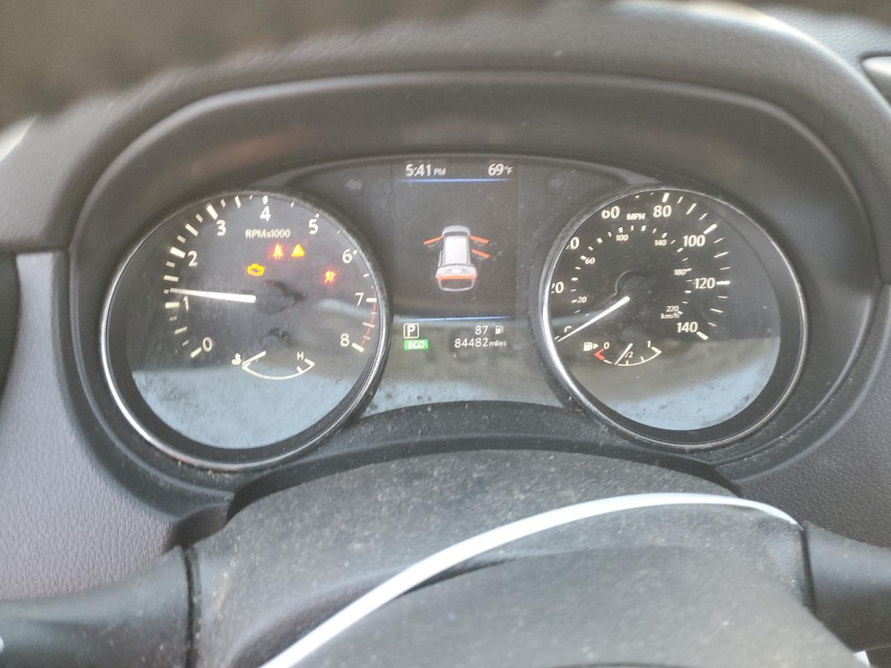 2020 Nissan Rogue VIN JN8AT2MT8LW033507 Copart auction photo, front end / side damage thumbnail 9