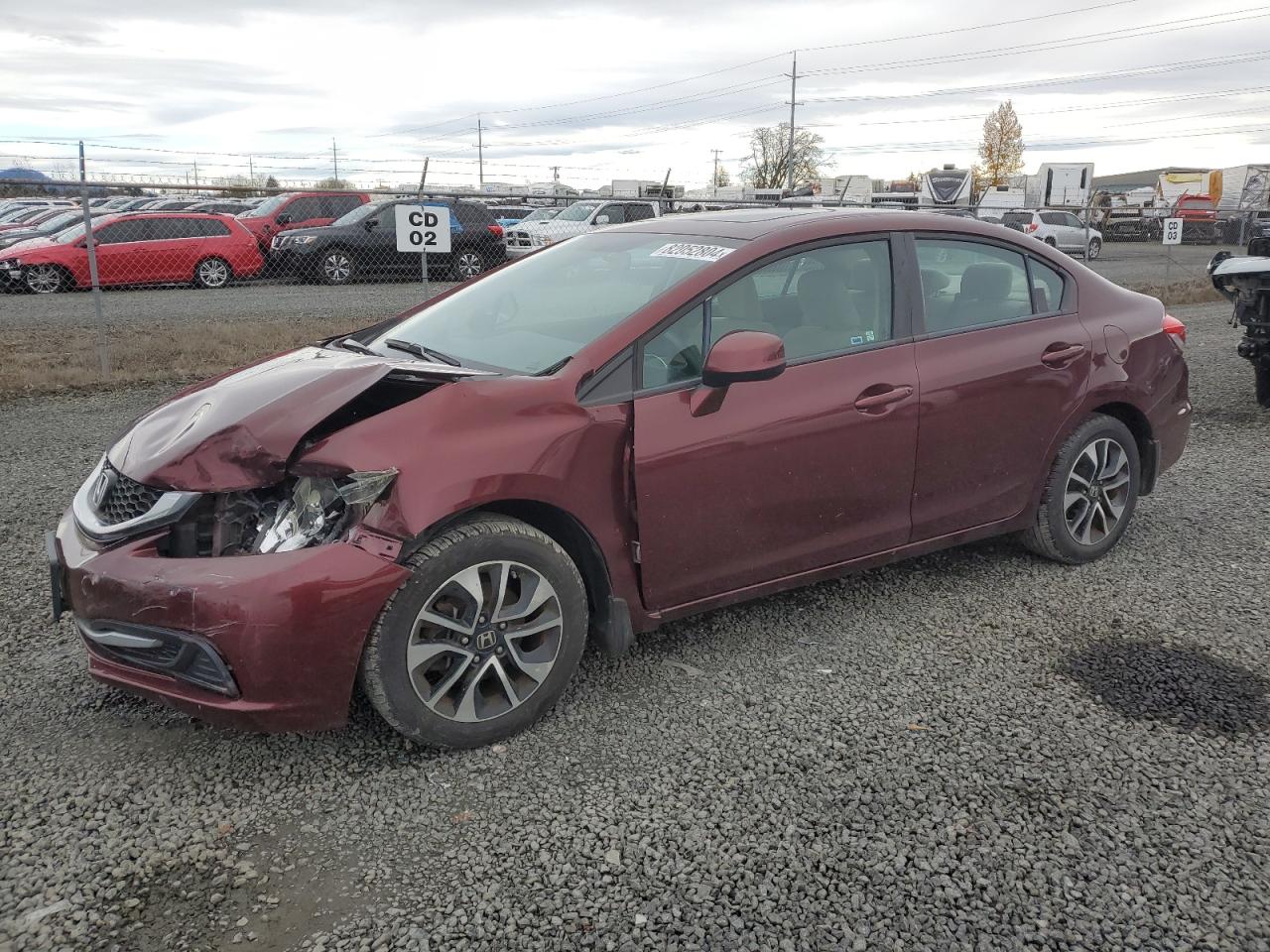 2013 Honda Civic VIN 19XFB2F84DE276966