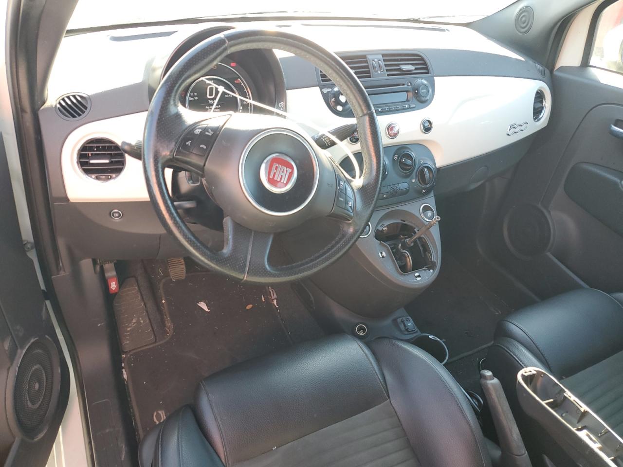 2015 Fiat 500 VIN 3C3CFFBR3FT545393 Copart auction photo, all over damage thumbnail 8