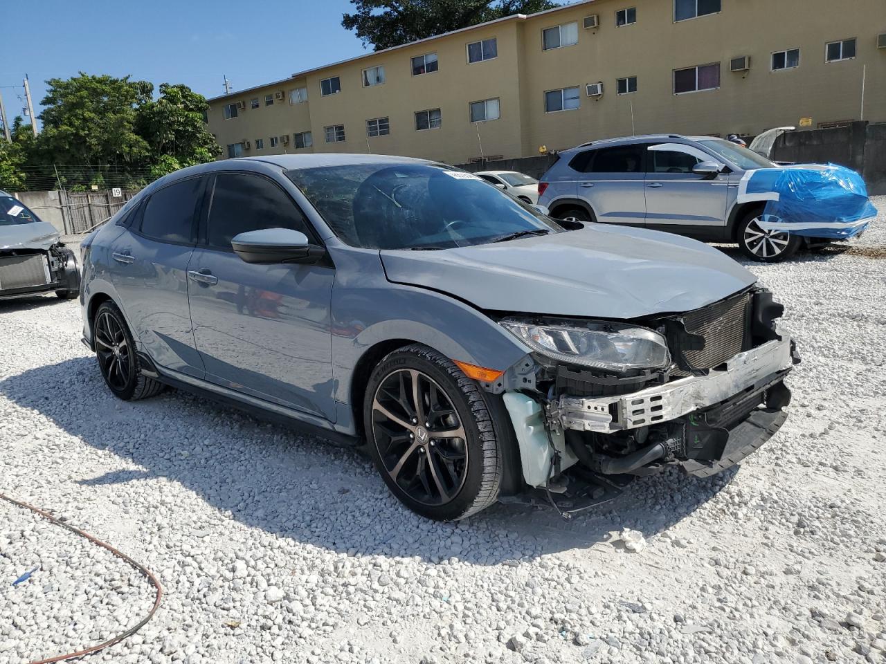 2021 Honda Civic VIN SHHFK7H49MU203303 Copart auction photo, front end / minor dent/scratches damage thumbnail 4