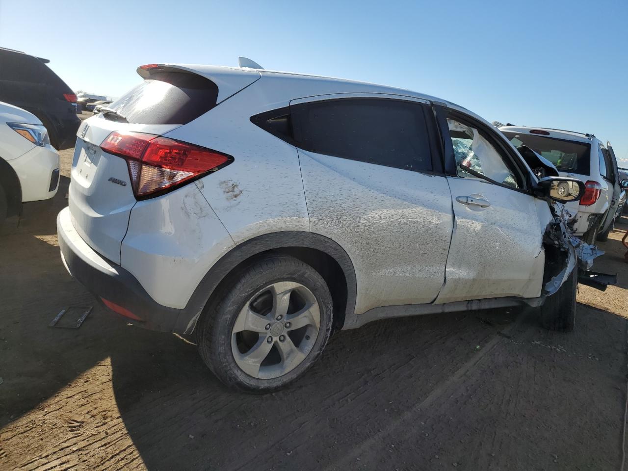 2016 Honda HR-V VIN 3CZRU6H55GM743401 Copart auction photo, front end / side damage thumbnail 3