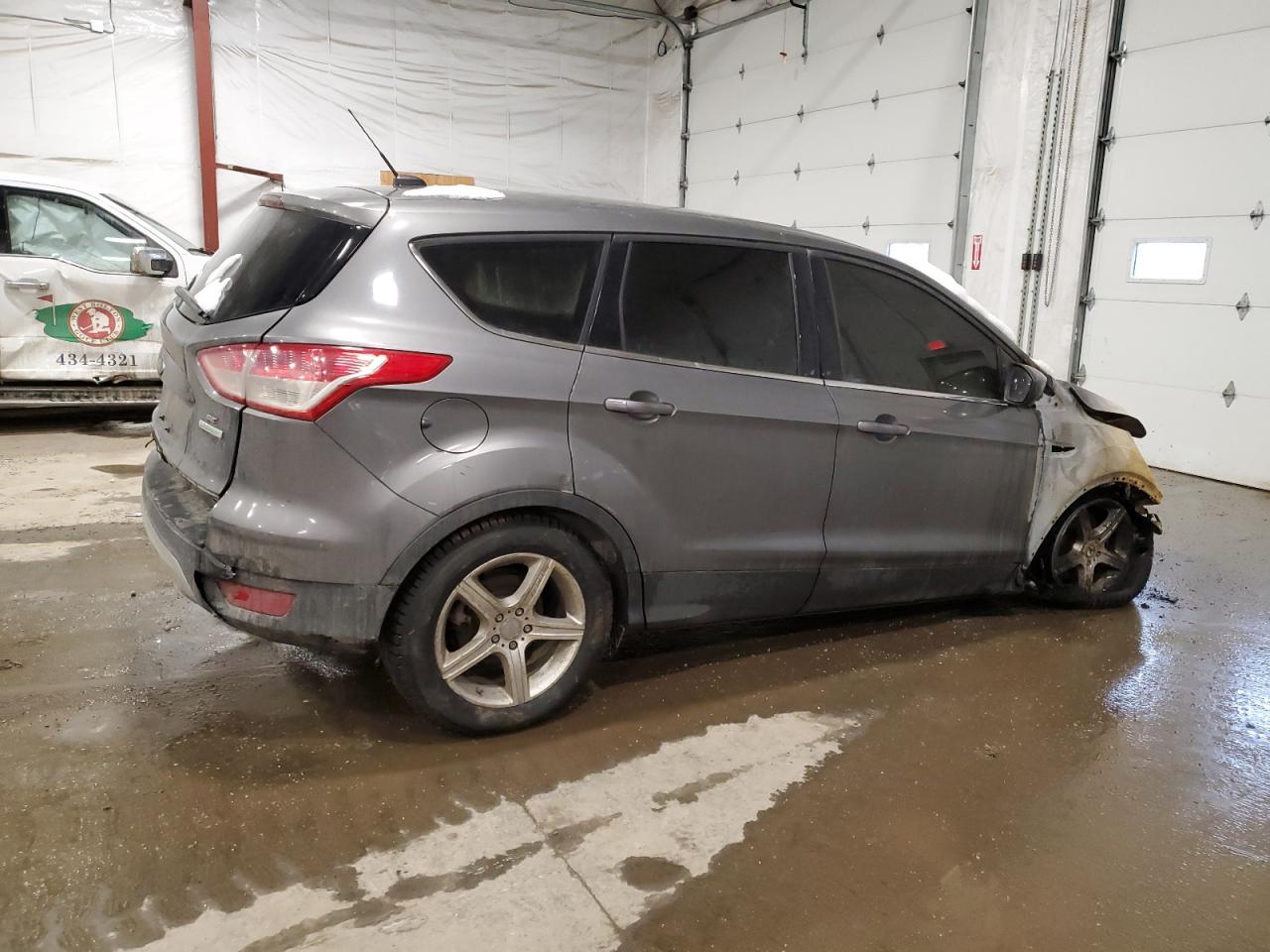 2014 Ford Escape VIN 1FMCU0GX0EUE33933 Copart auction photo, burn - engine damage thumbnail 3