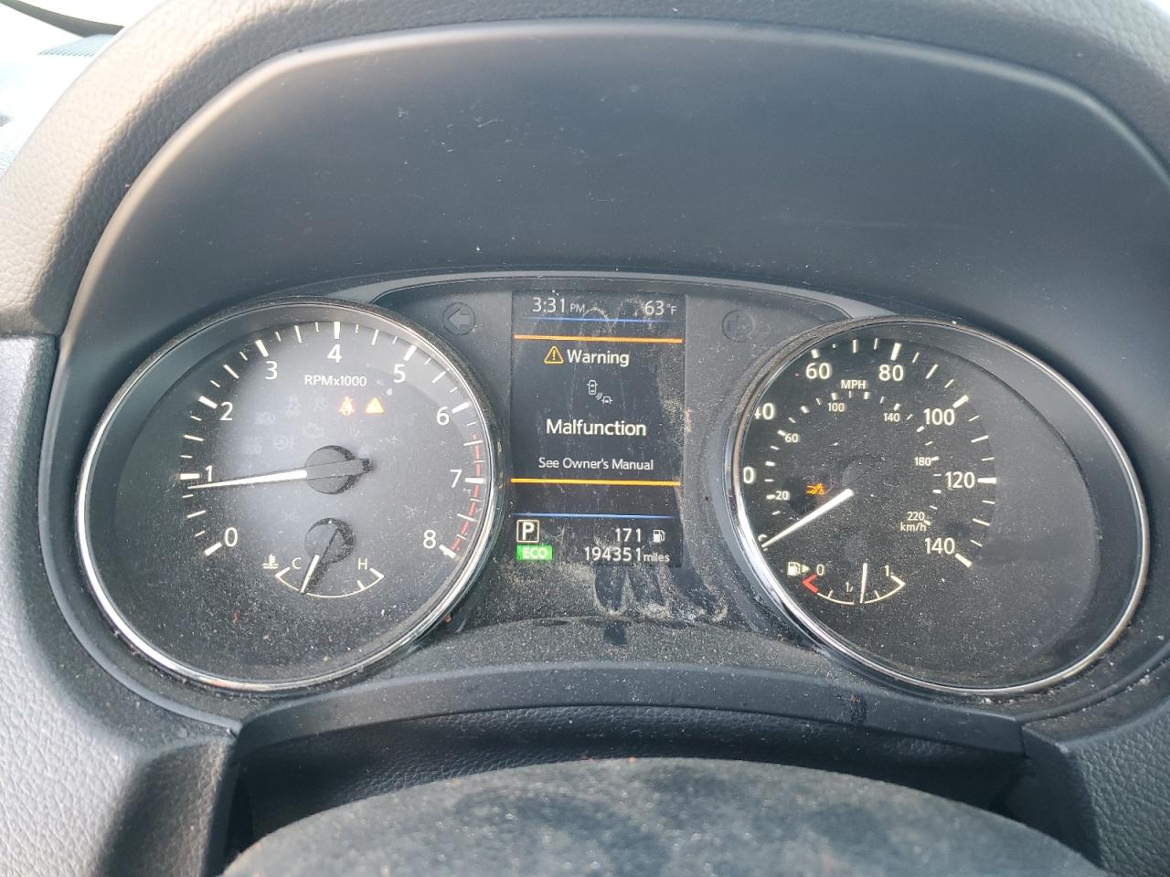 2019 Nissan Rogue VIN KNMAT2MT4KP517565 Copart auction photo, rear end damage thumbnail 9